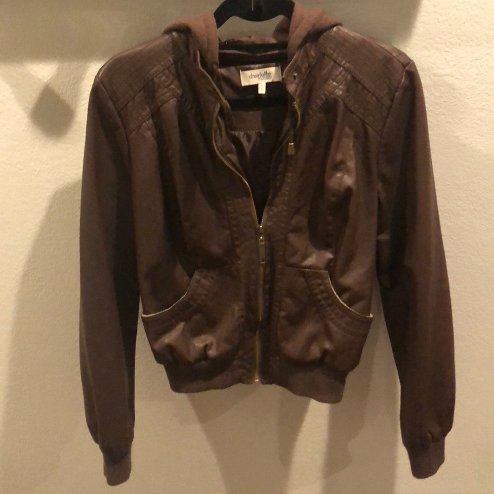 Faux leather jacket